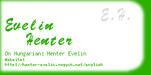 evelin henter business card